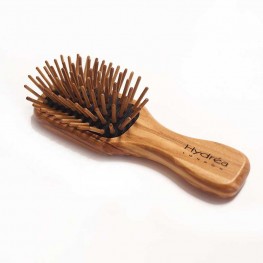 Olive wood hair brush travel size