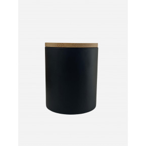 Candle glass jar 220mL, black